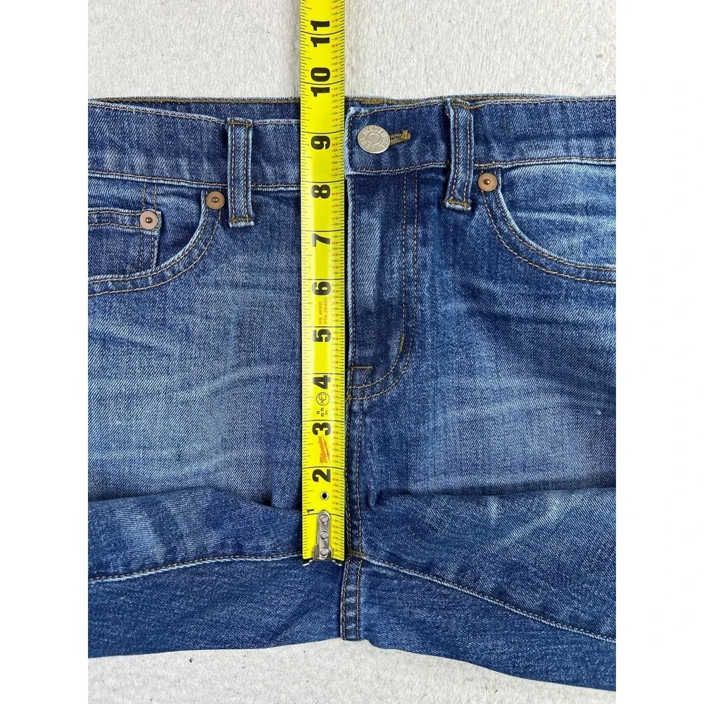 Madewell Slim Boyjean Jeans Womens 28 Blue Medium Wash Mid Rise Stretch Denim